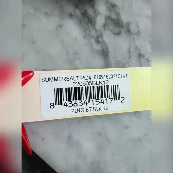 Summersalt The Triangle Black Bikini Top Size 12 NEW WITH TAG - Picture 6 of 7